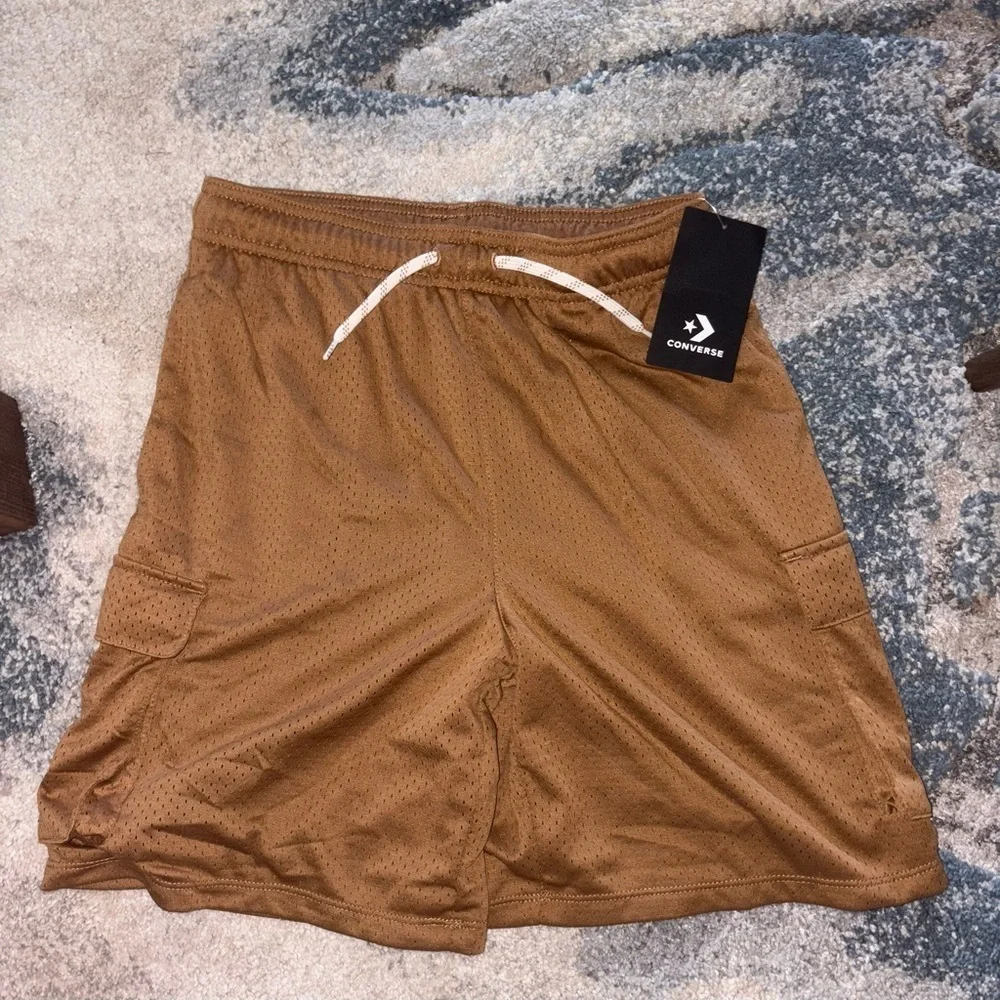 Converse Boys' All Star Logo Mesh Cargo Shorts XL NWT